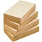 Bright Creations Unfinished MDF Wood Blocks for Crafts, 1 In Thick Wooden Square Blocks (5x3 In, 4 Pack)